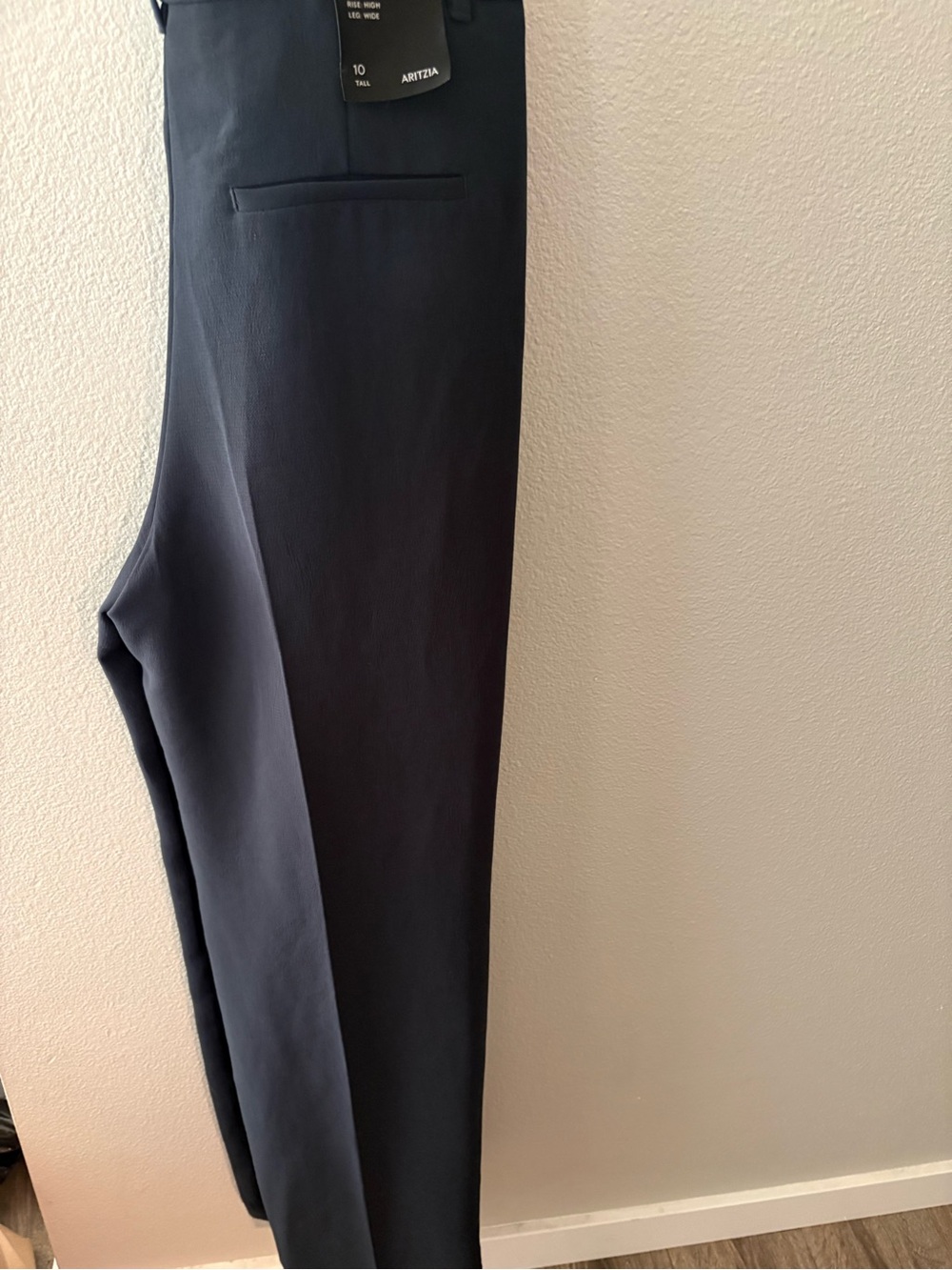 Aritzia Dark Navy Dress Pants - Flat Front Tailored Cut